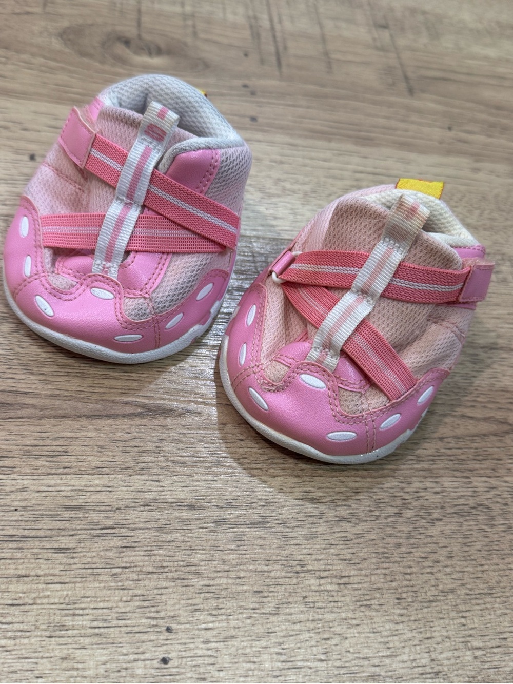 Build-A-Bear Pink and White Toddler Slip-On Shoes
